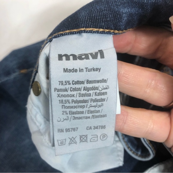 MAVI Alissa High-Rise Super Skinny Distressed Raw Hem Jeans, size 27 - Picture 10 of 14